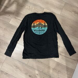 Billabong Black Adventure Graphic Long Sleeve